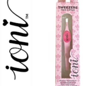 2PC IONI PRECISE TWEEZER EYEBROW SHAPING TOOL NON-SLIP WIDE GRIP